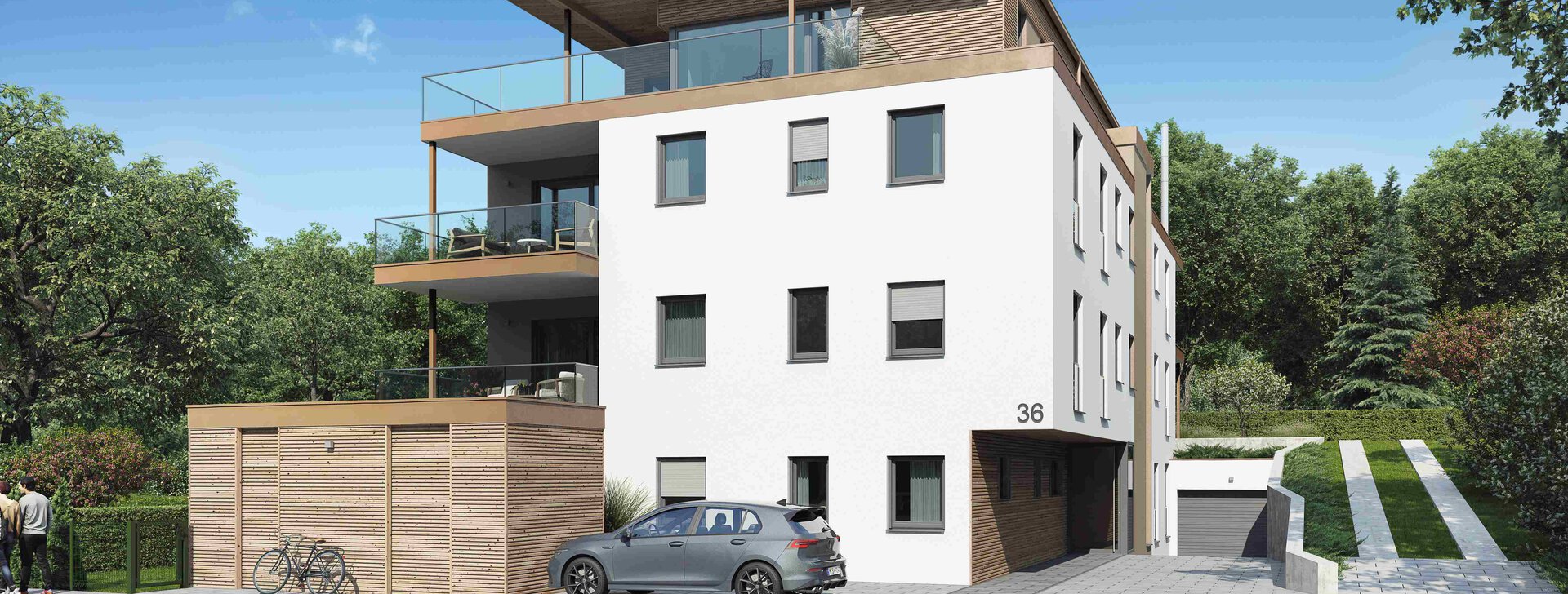 Neubauprojekt Mietwohnungen | © HausBauHaus Immobilien