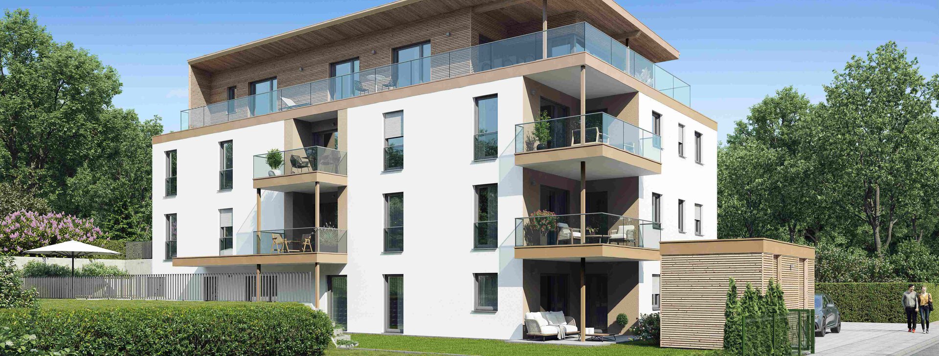 Neubauprojekt Mietwohnungen | © HausBauHaus Immobilien