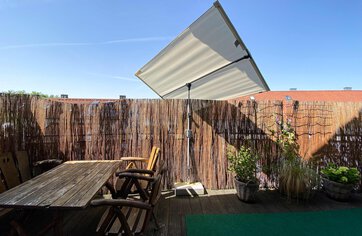 Dachterrasse,  Dachgeschosswohnung, Immobilie kaufen, Mühldorf am Inn  | © HausBauHaus GmbH 